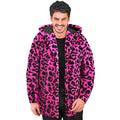 Plüschmantel Mit Kapuze Cosy Snuggles Leopard Rosa Unisex