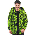 Pelzjacke Mit Kapuze Kein Camo Grün Unisex Kostüm