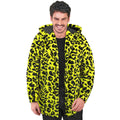 Fellmantel Mit Kapuze Crazy Animal Party Gelb Unisex