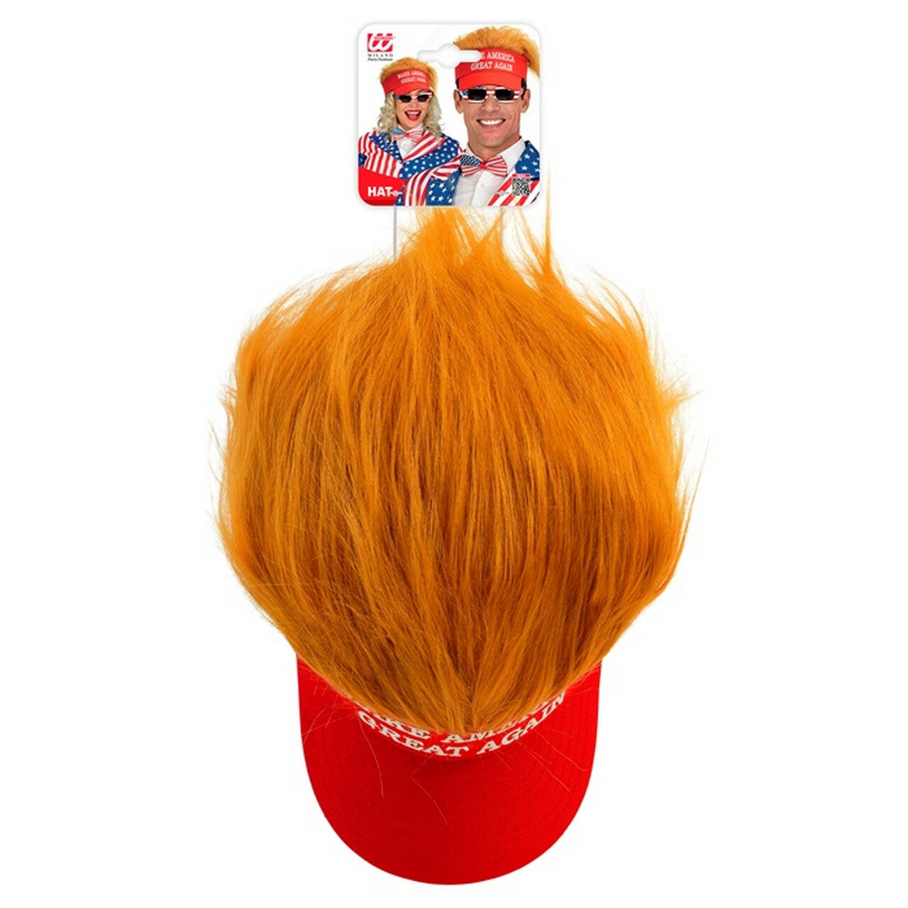 Op deze afbeelding zie je een Accessoires, van het merk Widmann. Make America Great Again President Pet Met Haar