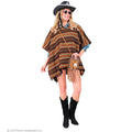 Mexikanischer Boho-Poncho Unisex Kostüm