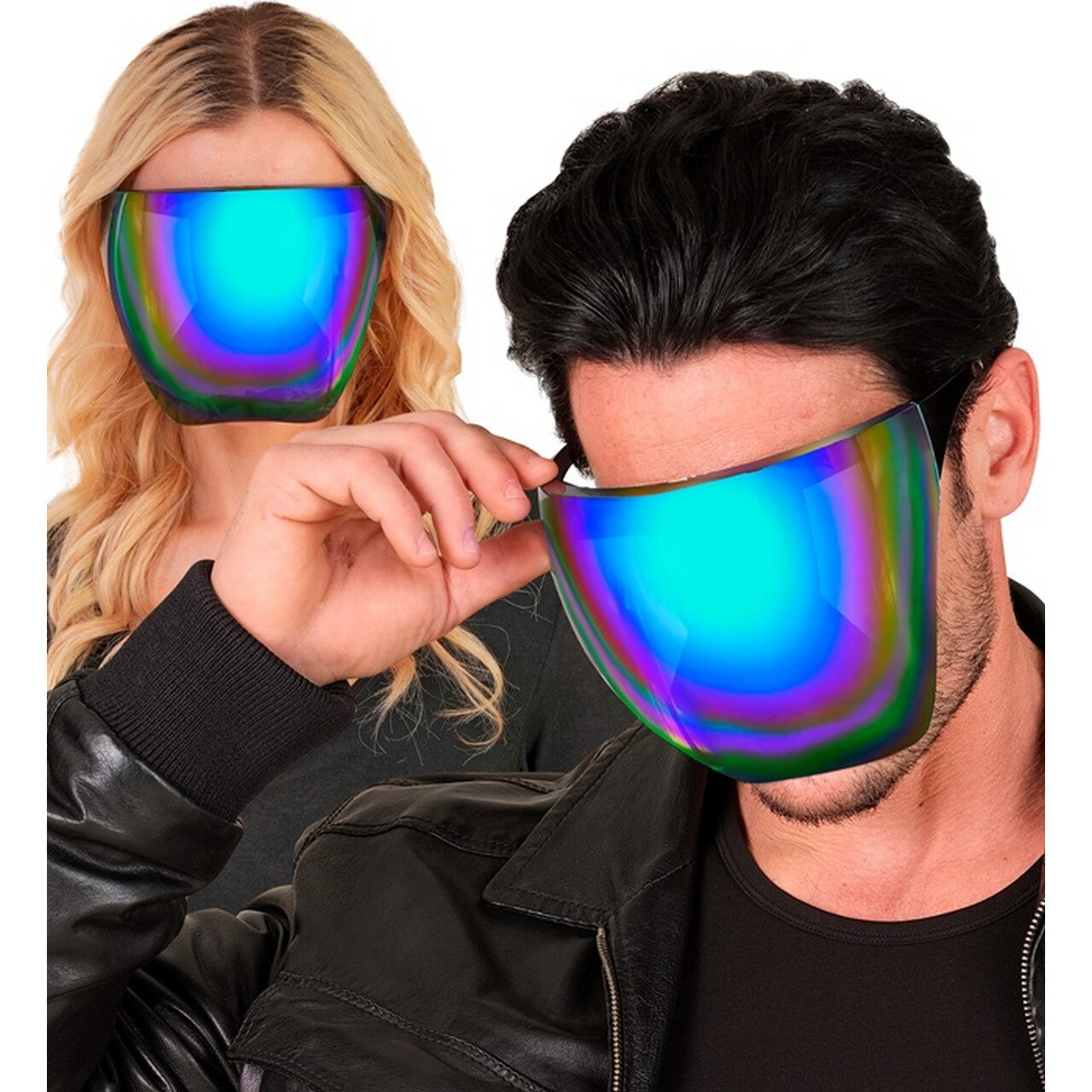 Op deze afbeelding zie je een Accessoires, van het merk Widmann. Face Bril Space Alien