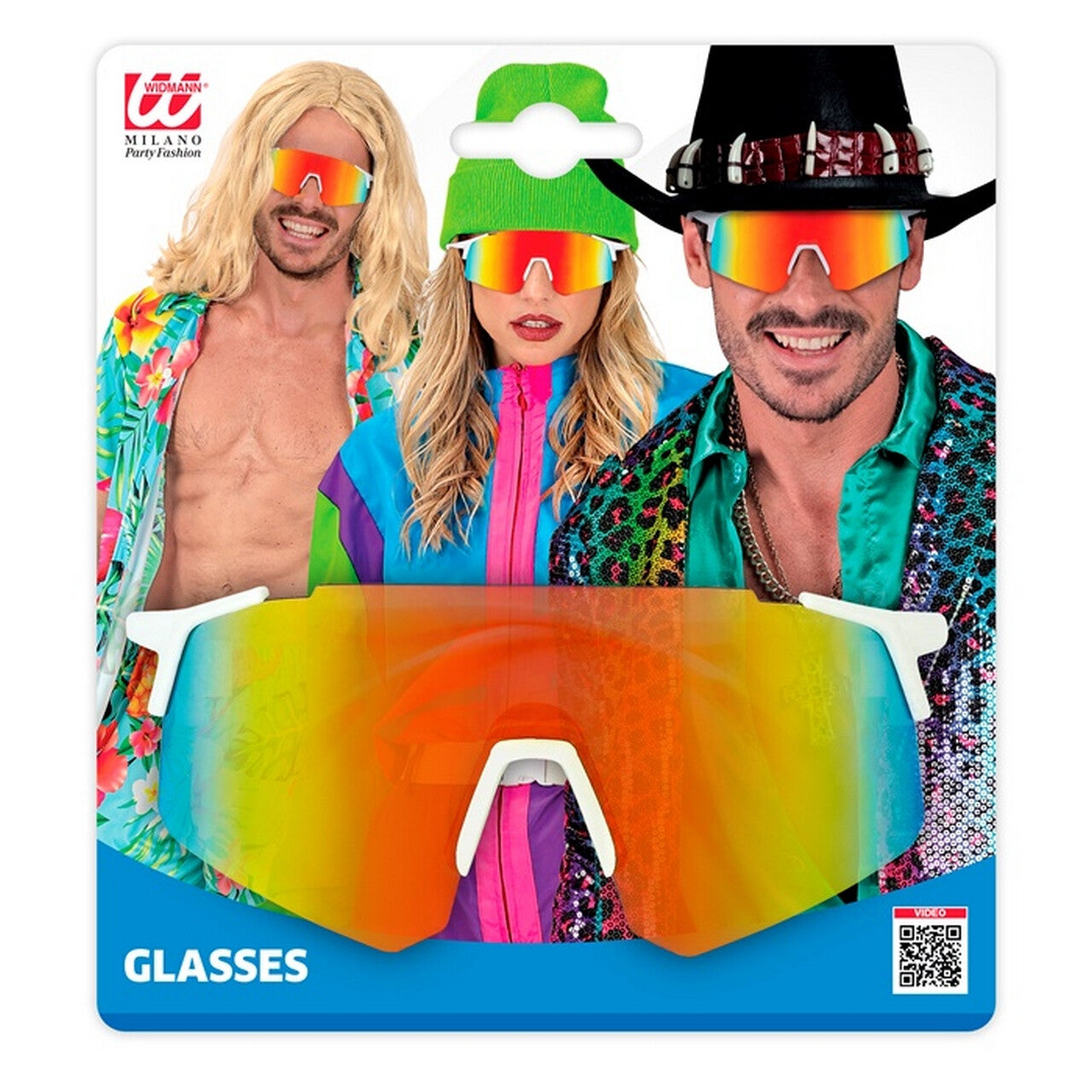 Op deze afbeelding zie je een Accessoires, van het merk Widmann. Mega Blitse Festival Ski Bril