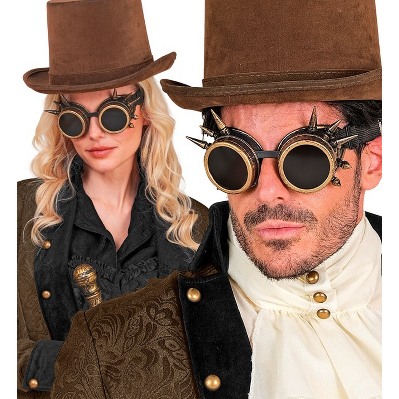 Op deze afbeelding zie je een Accessoires, van het merk Widmann. Steampunk Bril Lashes Out
