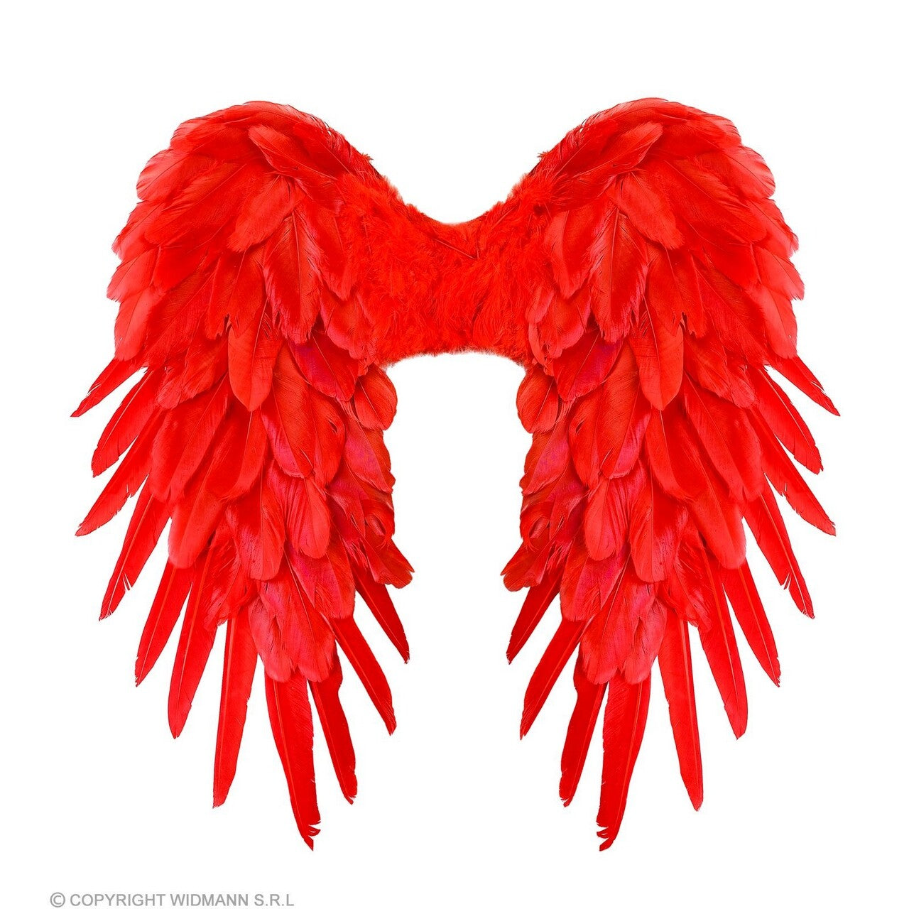 Op deze afbeelding zie je een Accessoires, van het merk Widmann. Veren Vleugels Rood Victoria