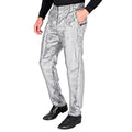 Glanzvolle Silber-Paillettenhose Herren