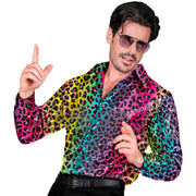 Op deze afbeelding zie je een Kostuums, van het merk Widmann. Fouter Dan Fout Regenboog Pailletten Overhemd Man