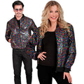 Glitzernde Konfetti-Bomberjacke Mit Pailletten Unisex