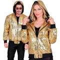 Paillettenjack Mit Kapuze Gold Glitzer Unisex