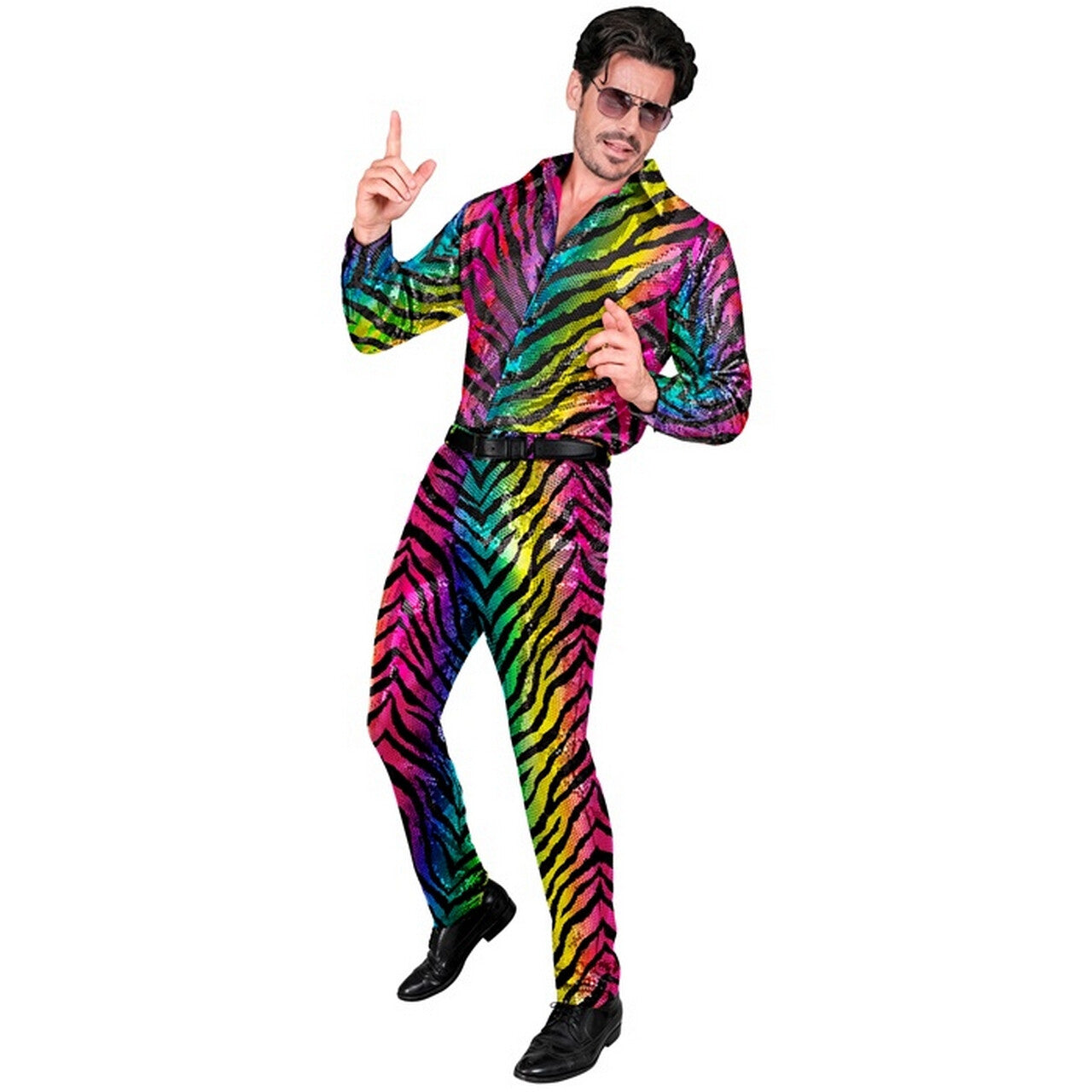 Op deze afbeelding zie je een Kostuums, van het merk Widmann. Go Get Em Tiger Broek Man