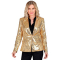 Pailletten Blazer Showgirl Gold Damen