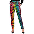 Regenbogen Tigerhose Mit Pailletten Damen