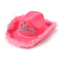 Rodeo Königin Pink Glitzerhut