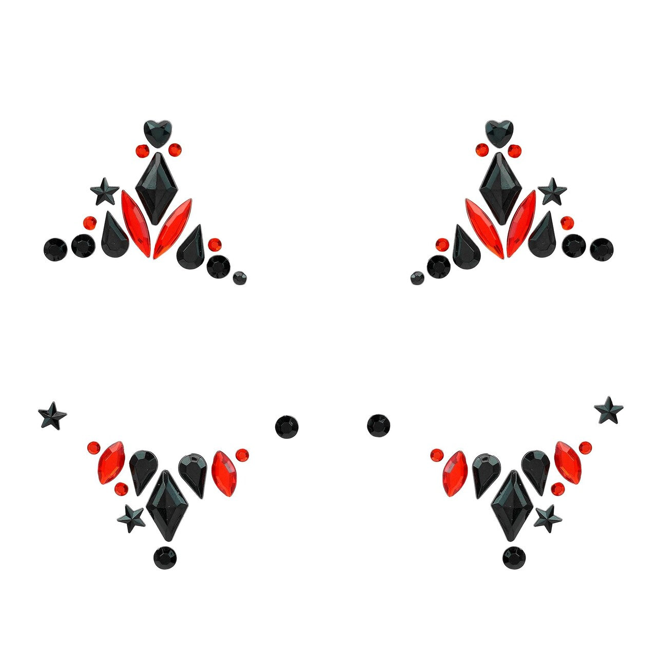 Op deze afbeelding zie je een Decoratie, van het merk Widmann. Gezicht Stickers Harlekijn