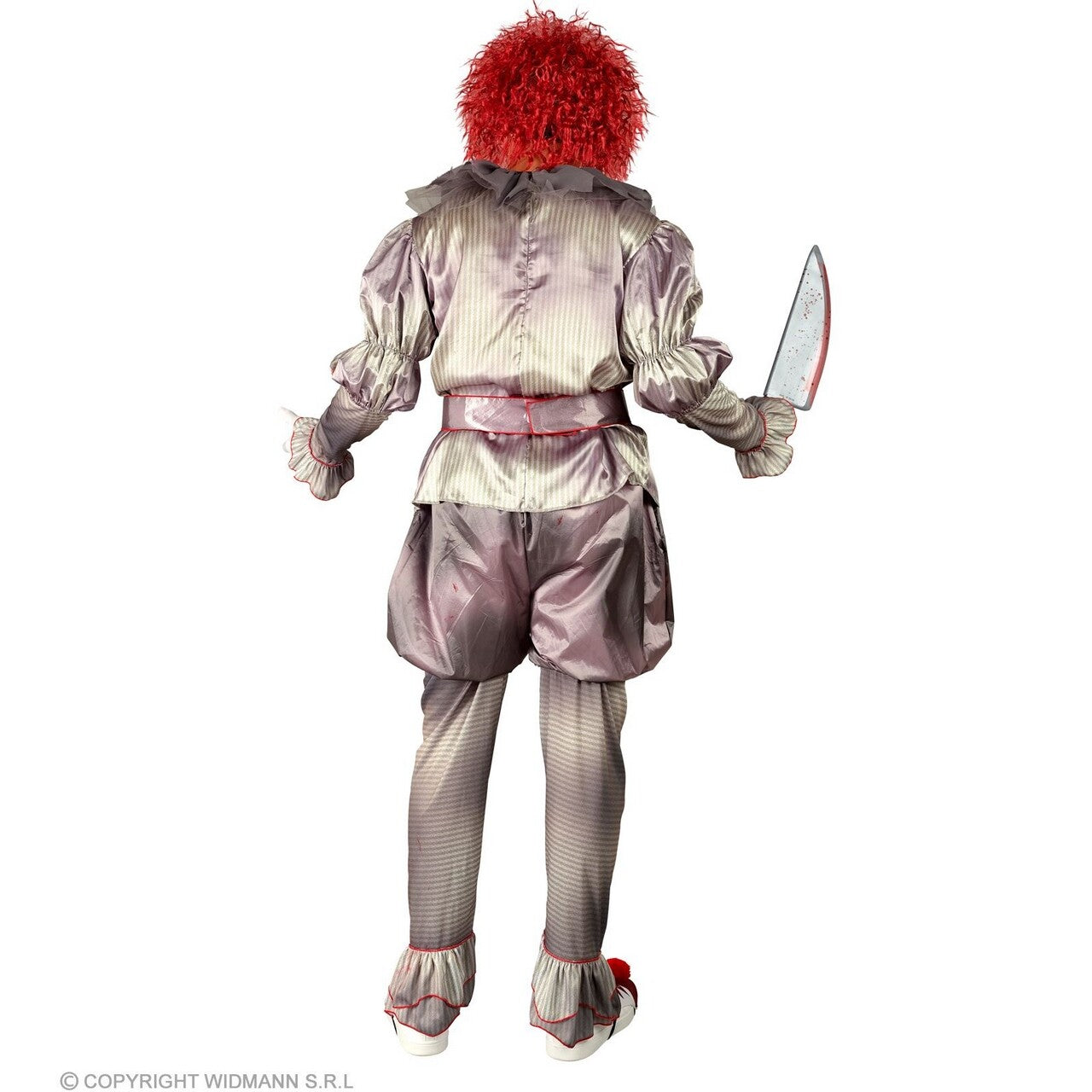 Op deze afbeelding zie je een Kostuums, van het merk Widmann. Moordende Clown Zonder Grappen Man Kostuum