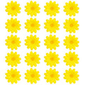 Gelbe Blumendekoration 20 Stück