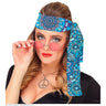 Also 60er Stirnband Mandala Blau