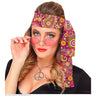 Paisley-Stirnband Im 60er-Jahre-Stil Pink