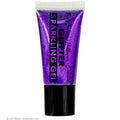 Glitzerndes Schminkgel Lila, 25 Milliliter