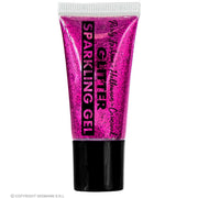 Op deze afbeelding zie je een Accessoires, van het merk Widmann. Sparkling Make-Up Gel Glitters Roze, 25 Milliliter