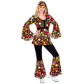 Retro Hippie-Blumenstyle Damenkostüm