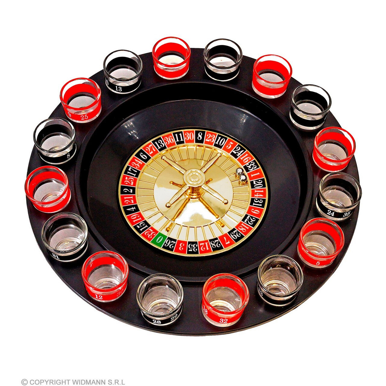 Op deze afbeelding zie je een Accessoires, van het merk Widmann. Roulette Drankspel Nathals