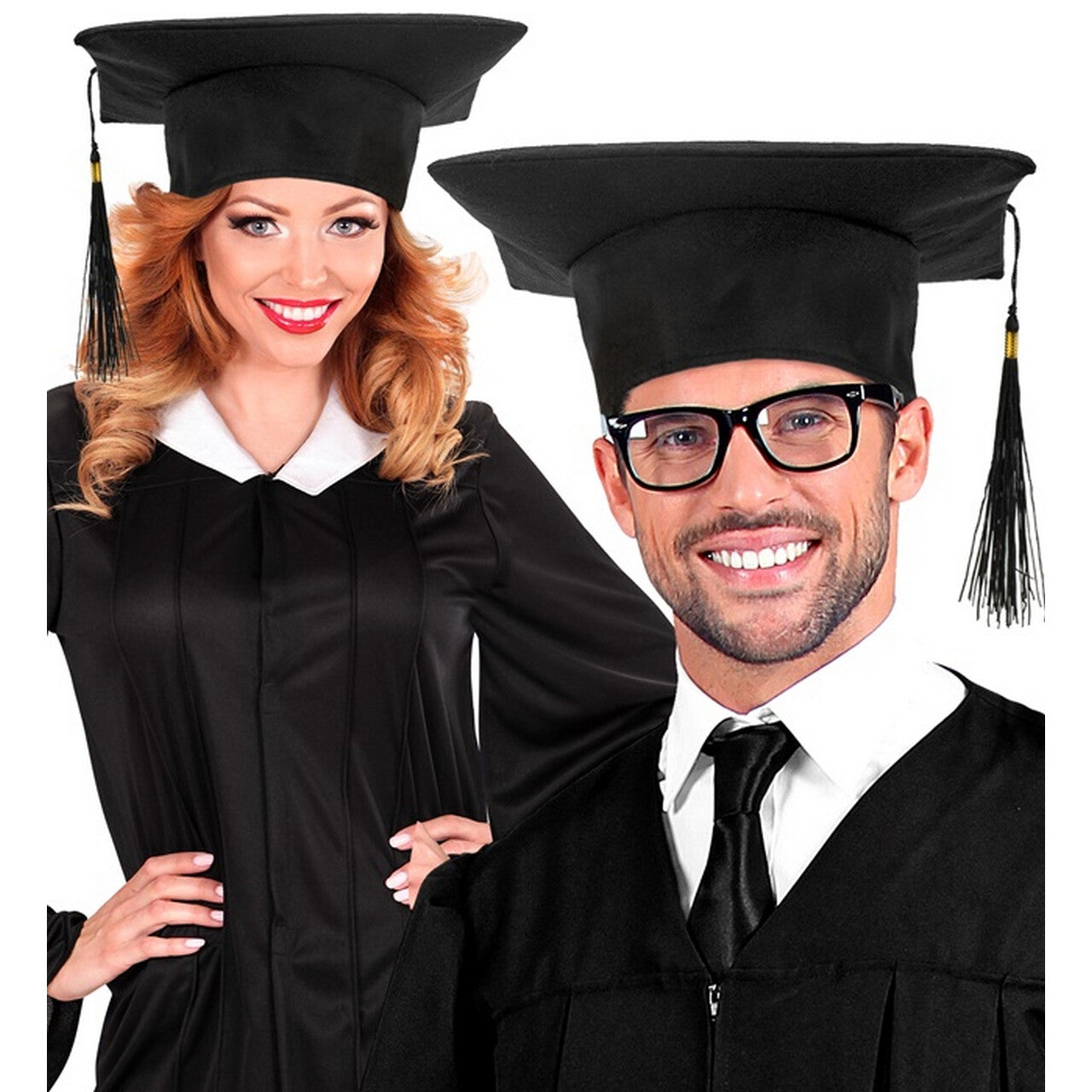Op deze afbeelding zie je een Accessoires, van het merk Widmann. Geslaagde Student Hoed