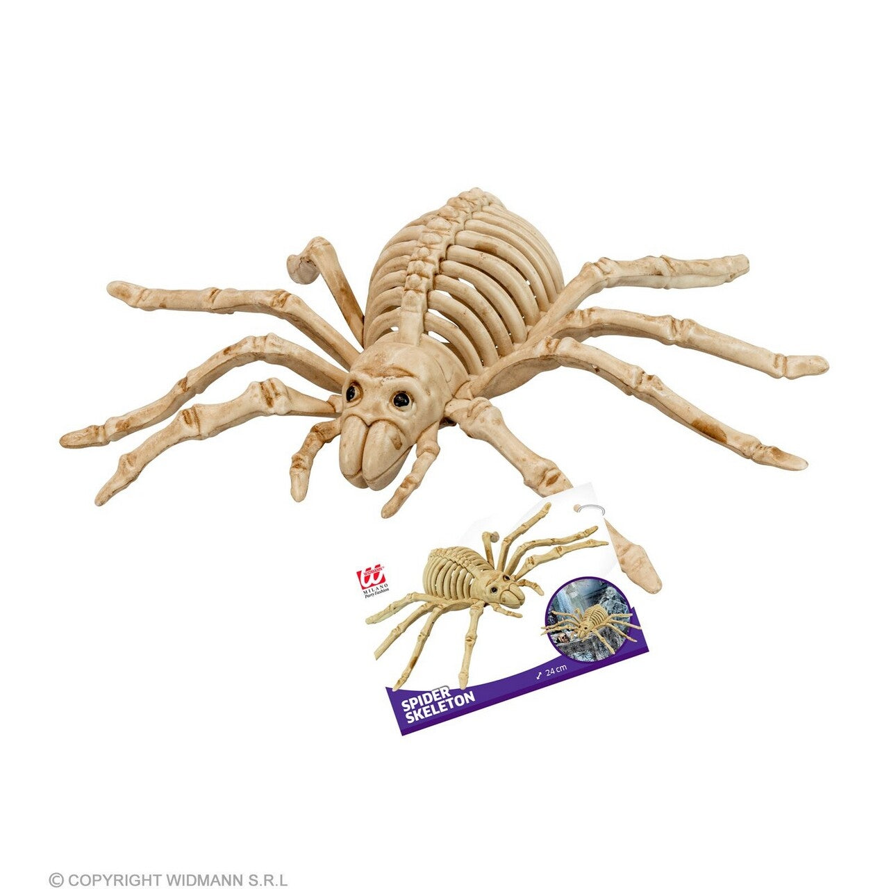 Op deze afbeelding zie je een Decoratie, van het merk Widmann. Decoratie Skelet Spin