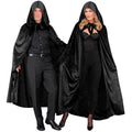 Schwarzer Samtumhang 140 Cm Unisex