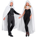 Weiße Samtumhang 140 Cm Unisex