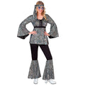 70er Jahre Groovy Disco Silber XXL Damenkostüm