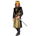 Mittelalterlicher König Richard Gold Herrenkostüm