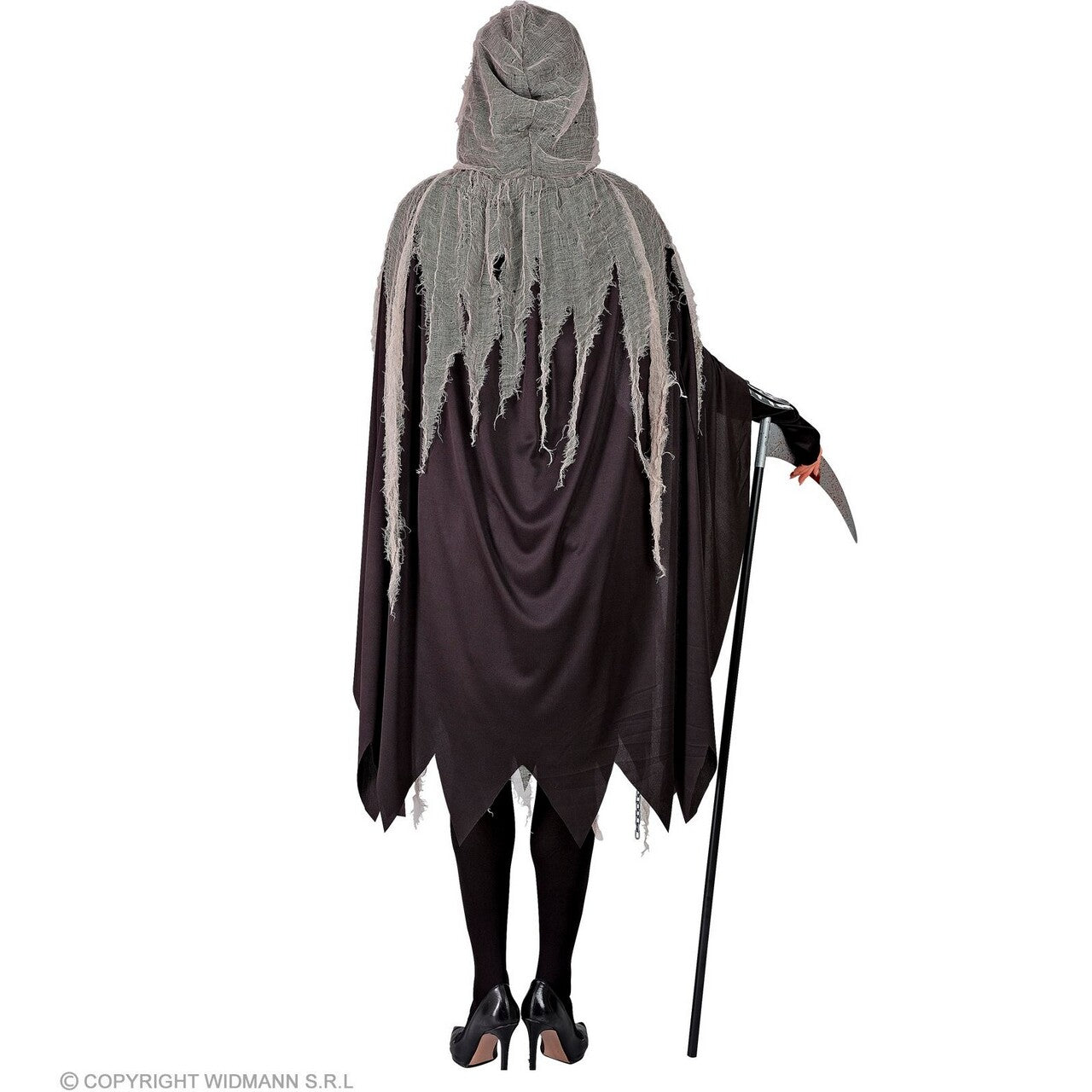 Op deze afbeelding zie je een Kostuums, van het merk Widmann. Magere Hein Dementor Vrouw Kostuum