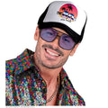 90er Hip-Hop Brille Schwarz Mit Blauglas