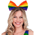 Regenbogen-Stirnband Mit Schleife