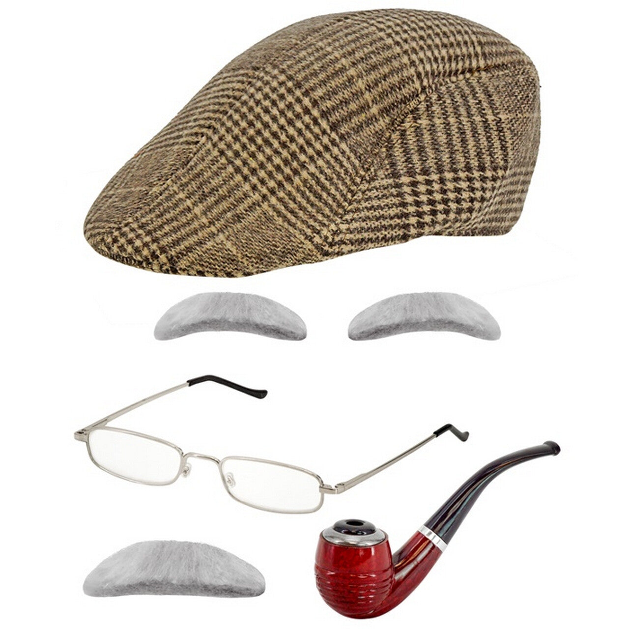 Op deze afbeelding zie je een Accessoires, van het merk Widmann. Complete Opa Accessoire Set Mr Holmes