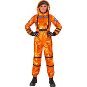 Op deze afbeelding zie je een Kostuums, van het merk Widmann. Astronaut Orange Kosmos Vrouw Kostuum