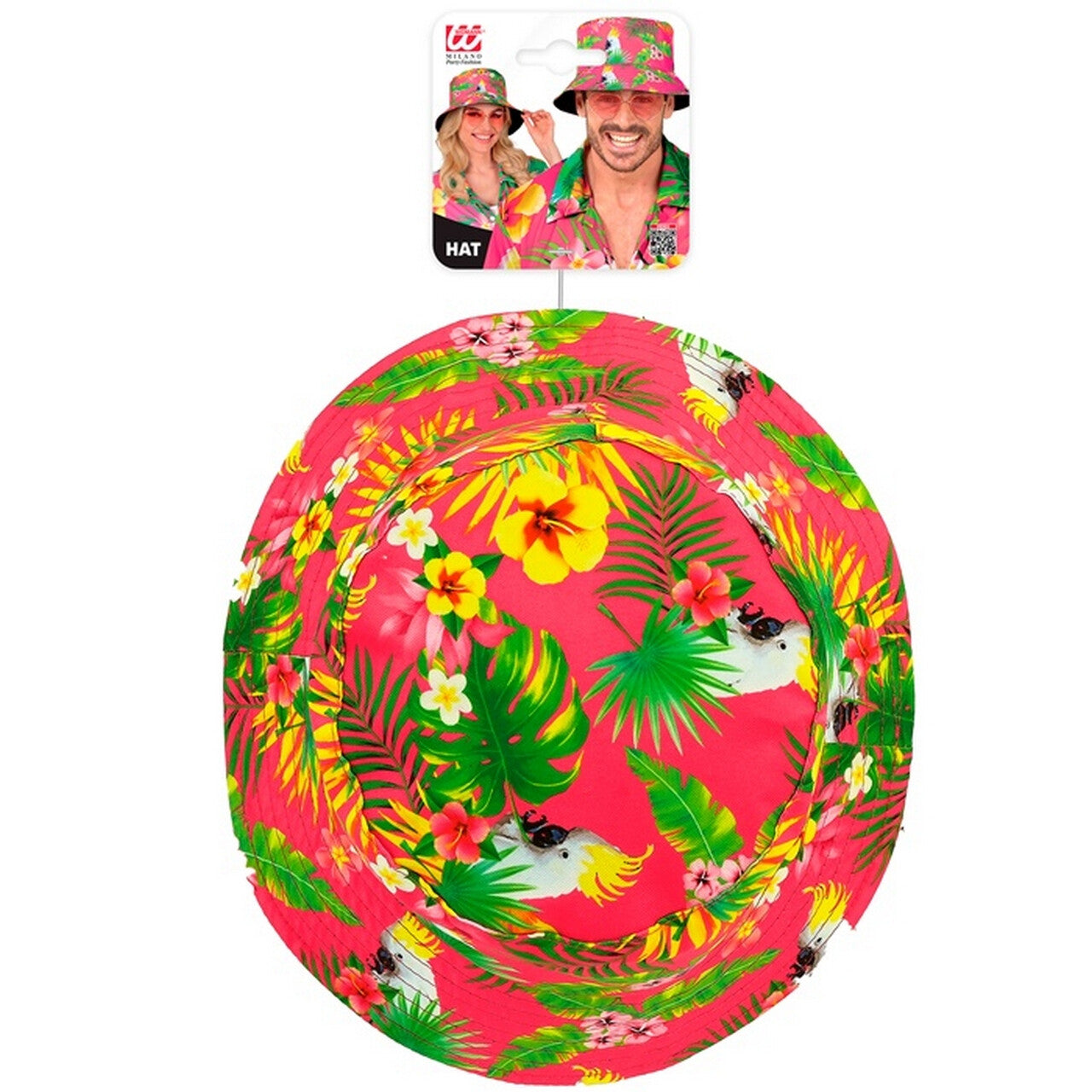 Op deze afbeelding zie je een Accessoires, van het merk Widmann. Bucket Hat Pink Flavour