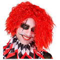 Perücke Gruseliger Verwirrter Clown Rot
