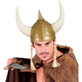 Wikingerhelm Mit Hörnern Und Zöpfen