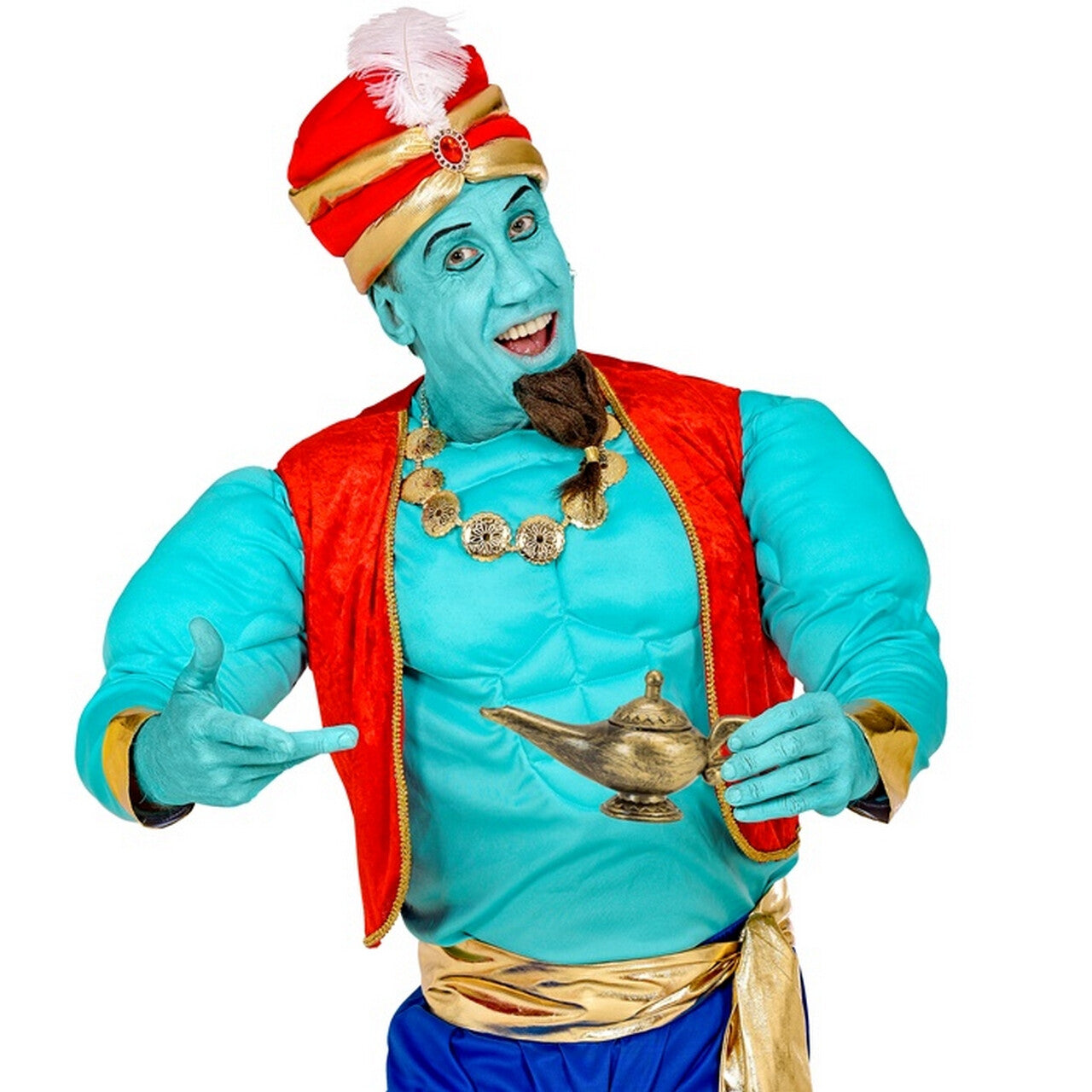 Op deze afbeelding zie je een Decoratie, van het merk Widmann. Genie Wensen Lamp