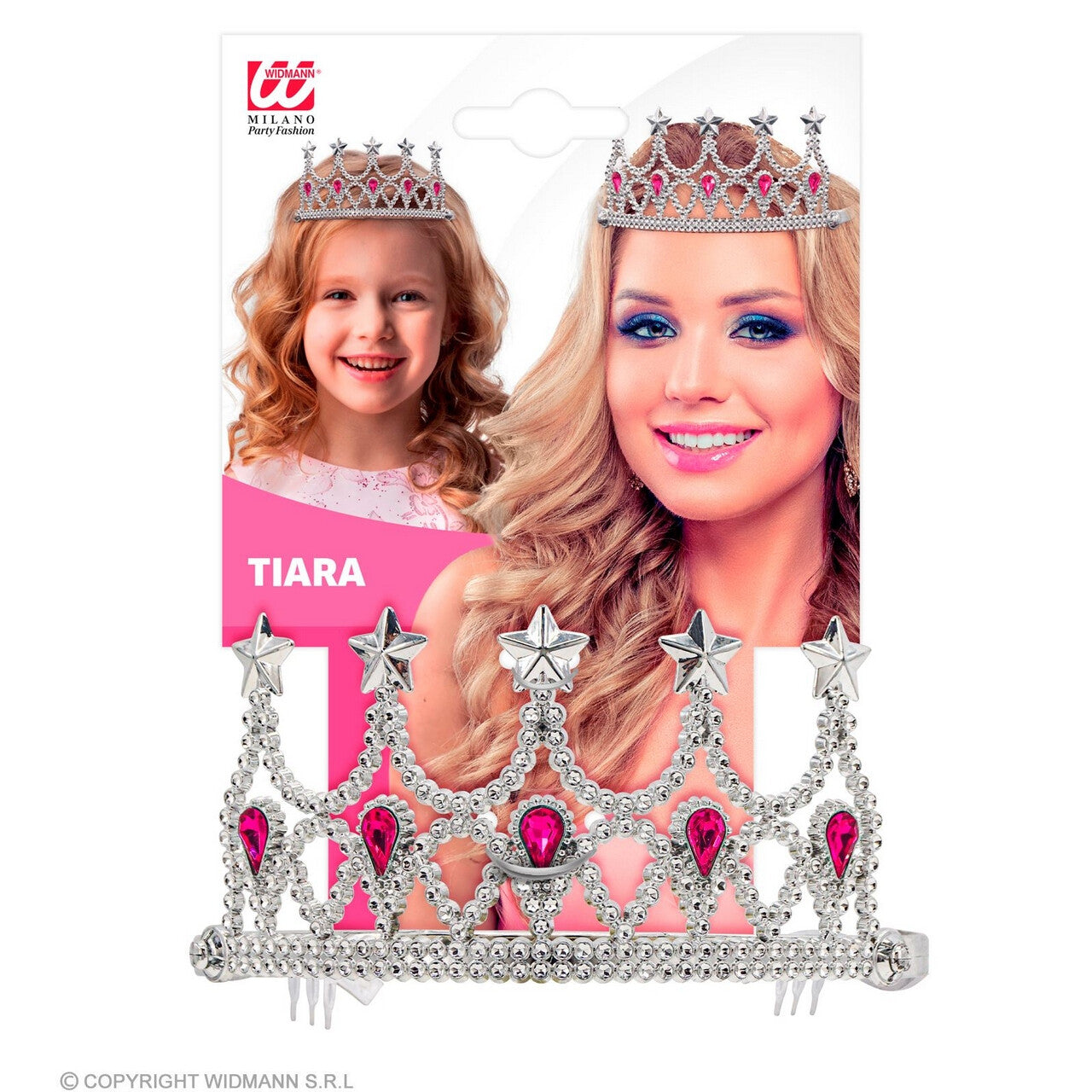 Op deze afbeelding zie je een Accessoires, van het merk Widmann. Prinses Van De Sterren Tiara