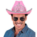 Glam Cowboyhut Rosa Mit Silber