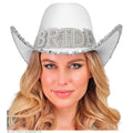 Weißer Cowboyhut Bride Mit Pailletten