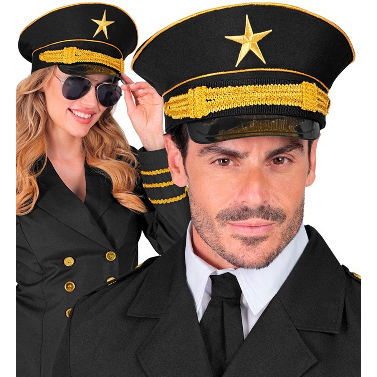 Op deze afbeelding zie je een Accessoires, van het merk Widmann. Kapitein Goldstar Pet