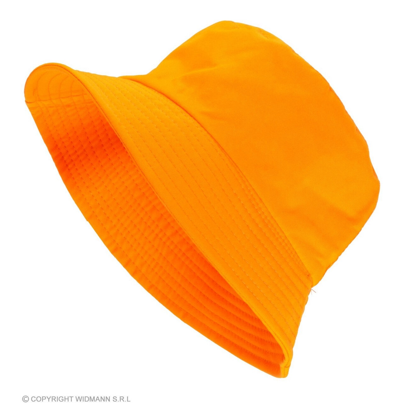 Op deze afbeelding zie je een Accessoires, van het merk Widmann. Bucket Hat Neon Oranje Pop Festival