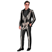 Op deze afbeelding zie je een Kostuums, van het merk Widmann. Dry Bones Skeleton Man Kostuum