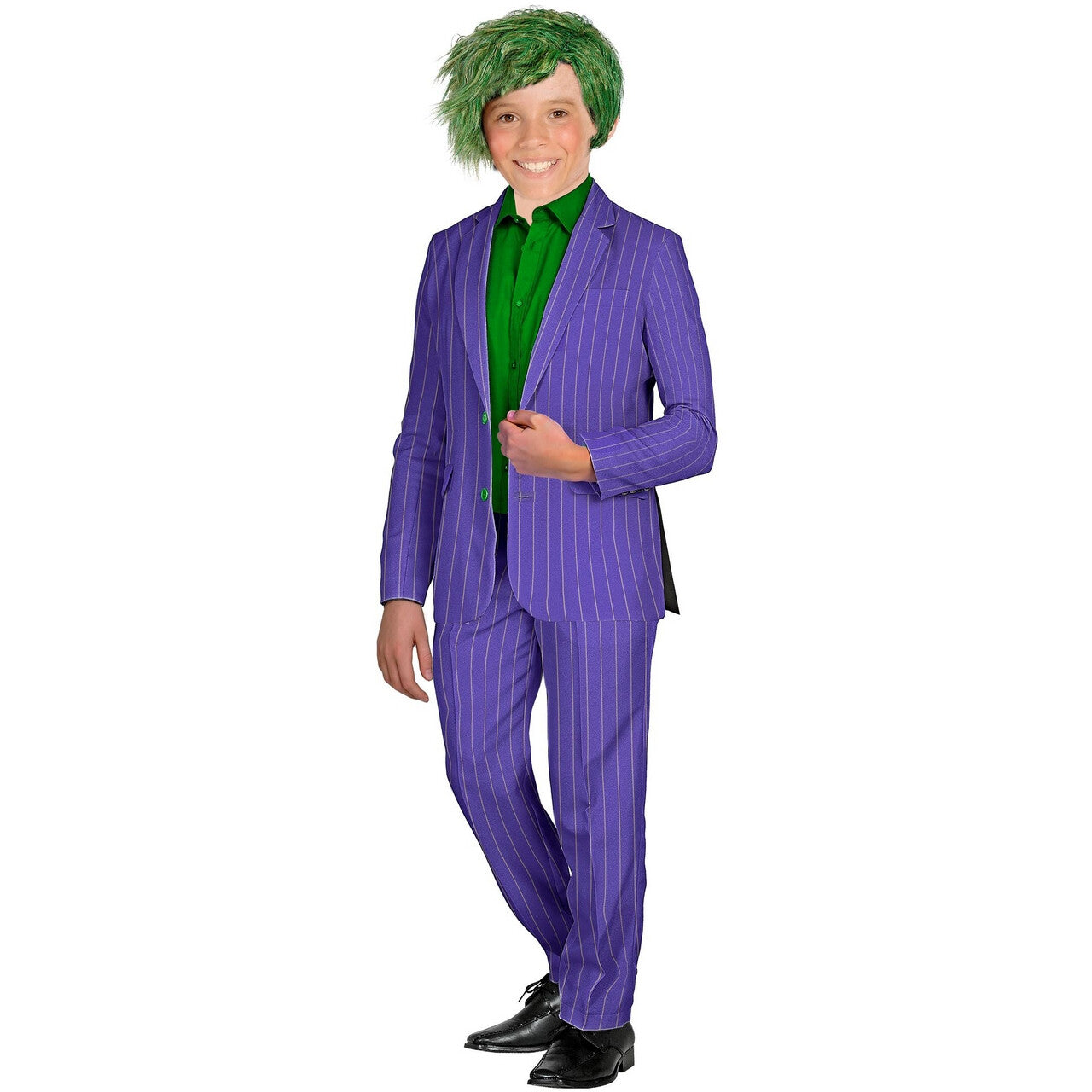 Op deze afbeelding zie je een Kostuums, van het merk Widmann. Maffe Maffia Joker Jongen Kostuum