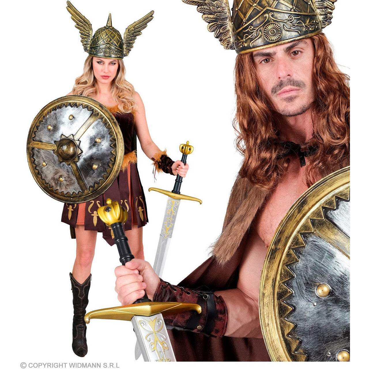 Op deze afbeelding zie je een Accessoires, van het merk Widmann. Zwaard Leider Van De Strijdmacht 122 Centimeter