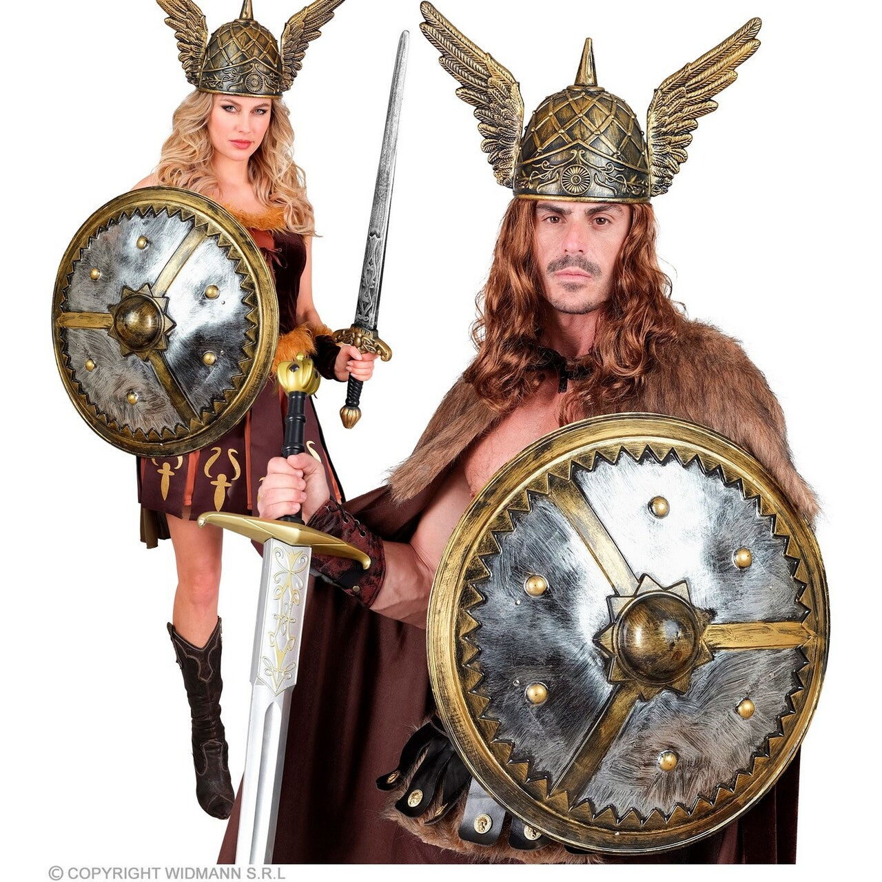Op deze afbeelding zie je een Accessoires, van het merk Widmann. Schild Viking Floki